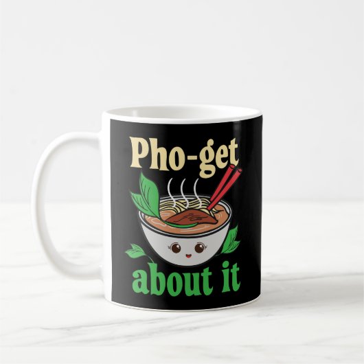 pho-get over het grappige Vietnamese pho grafisch Koffiemok (Links)