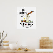 Pho Goodness Sake Funny Noodle Pun Poster (Keuken)