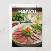 Pho Hanoi Vietnam Reizen Briefkaart (Voorkant / Achterkant)