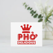 Pho King Delicious Briefkaart (Staand voorkant)