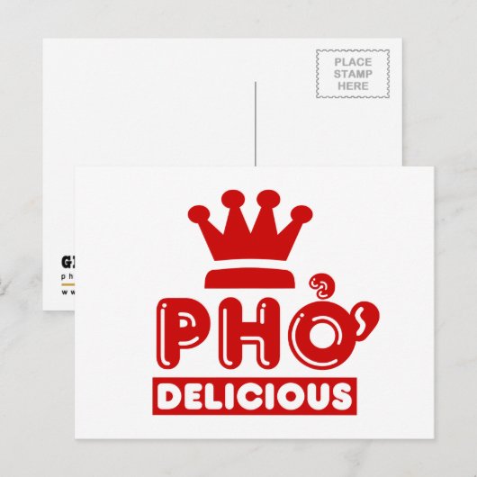 Pho King Delicious Briefkaart (Voorkant / Achterkant)
