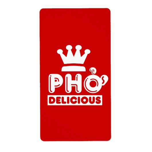 Pho King Delicious Etiket (Voorkant)