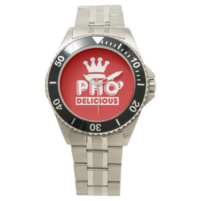 Pho King Delicious Horloge (Voorkant)