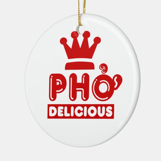 Pho King Delicious Keramisch Ornament (Links)