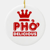 Pho King Delicious Keramisch Ornament (Achterkant)