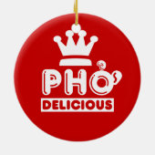 Pho King Delicious Keramisch Ornament (Achterkant)
