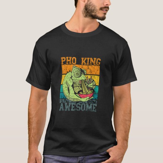 Pho King Food Pun Iguana Pho Bowl Asian Noodle So T-shirt (Voorkant)