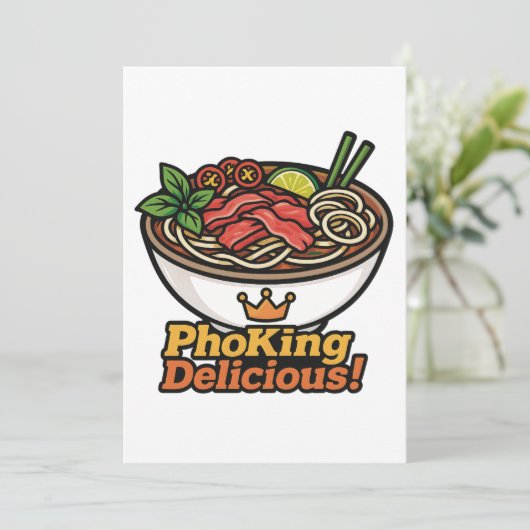 Pho king heerlijk! kaart (Staand voorkant)