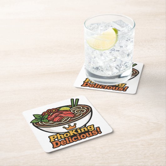 Pho king heerlijk! kartonnen onderzetters (Insitu)