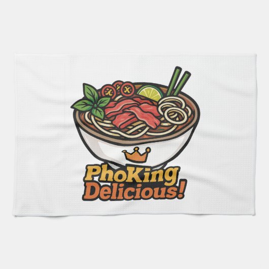 Pho king heerlijk! theedoek (Horizontaal)