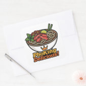 Pho king heerlijk! vierkante sticker (Envelop)