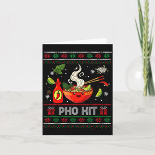 Pho Kit Apparel Lelijke Kerst Pyjama's Matching Fa Kaart