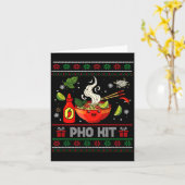 Pho Kit Apparel Ugly Xmas Pajamas Matching Family  Kaart (Gele Bloem)