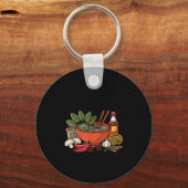 Pho Kit Funny Vietnamese Pho Noodle Pun Sleutelhanger (Voorkant)