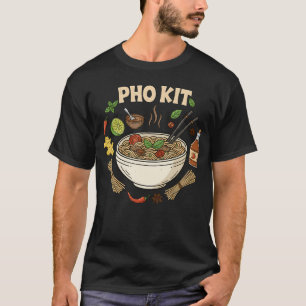 Pho Kit-ingrediënten - Aziatische Vietnamese noede T-shirt