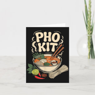 Pho Kit Vietnamese Noedelsoep Kom Herbs Limoen Chi Kaart