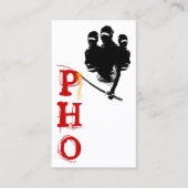 PHO : ninja noedles Visitekaartje (Voorkant)