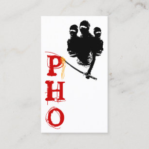 PHO : ninja noedles Visitekaartje