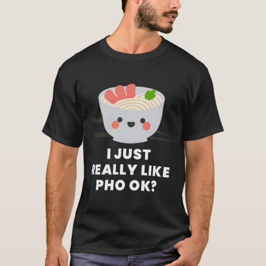 Pho Noddles Vietnamees Pho Fan T-shirt (Voorkant)