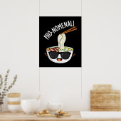 Pho-nomenal Funny Pho Soup Pun Dark BG Poster (Keuken)
