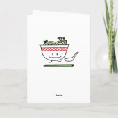 Pho Noodle Bowl Vietnam soep knuppels Bedankkaart (Achterkant)