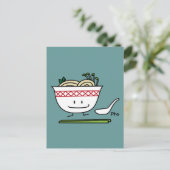 Pho Noodle Bowl Vietnam soep knuppels Briefkaart (Staand voorkant)