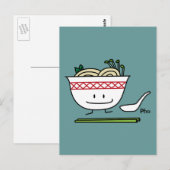 Pho Noodle Bowl Vietnam soep knuppels Briefkaart (Voorkant / Achterkant)