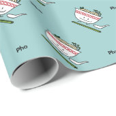 Pho Noodle Bowl Vietnam soep knuppels Cadeaupapier (Rol Hoek)