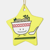 Pho Noodle Bowl Vietnam soep knuppels Keramisch Ornament (Links)