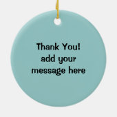 Pho Noodle Bowl Vietnam soep knuppels Keramisch Ornament (Achterkant)