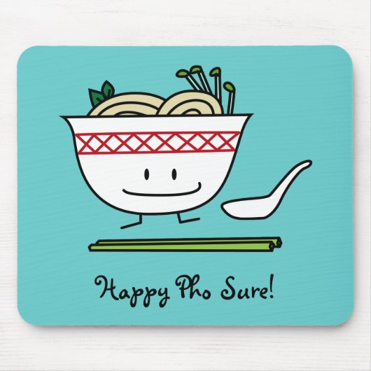 Pho Noodle Bowl Vietnam soep knuppels Muismat (Voorkant)