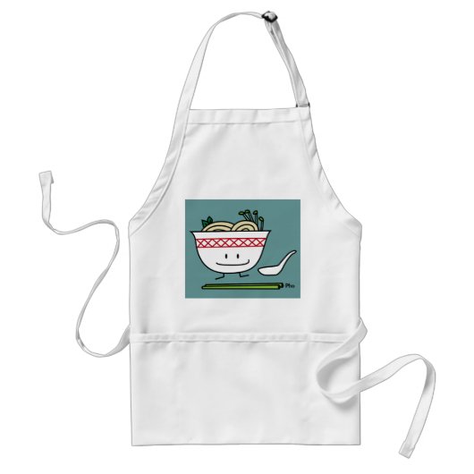 Pho Noodle Bowl Vietnam soep knuppels Standaard Schort (Voorkant)