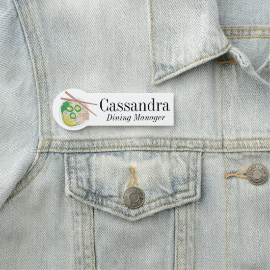 Pho Noodle Vietnamese restaurantvoer Naamplaatje (In situ)