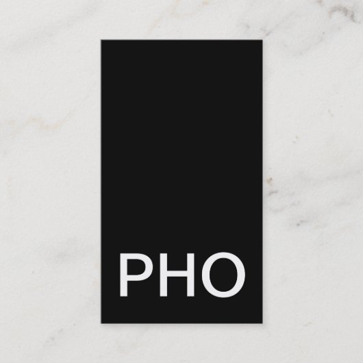 pho punch - kaart klantenkaartje (Voorkant)