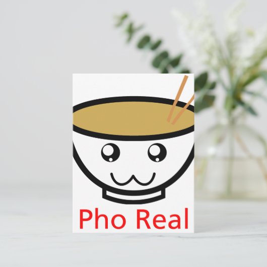 Pho Real Briefkaart (Staand voorkant)