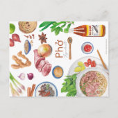 Pho Recipe Briefkaart (Voorkant)