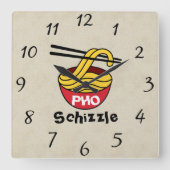 PHO Schizzle Wall klok (Voorkant)