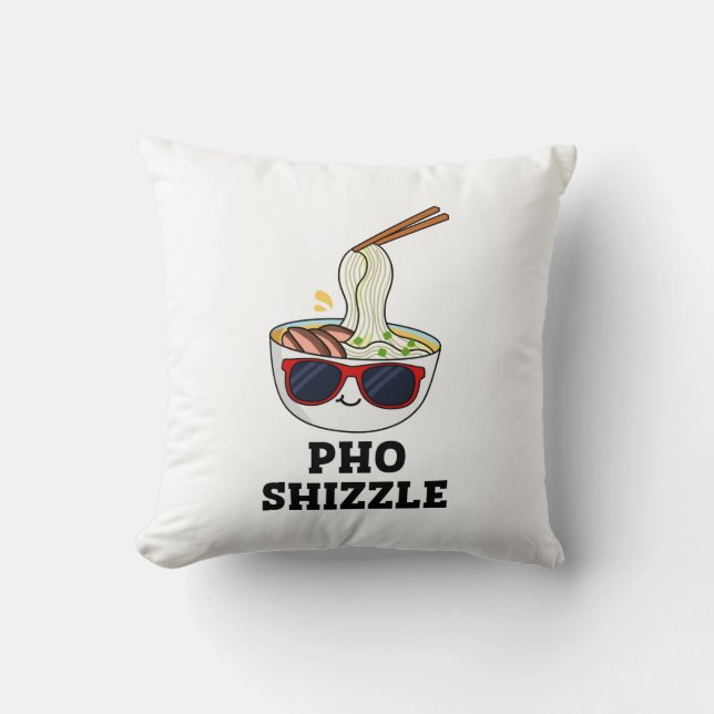 Pho Shizzle Funny Noodle Kussen (Voorkant)