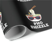 Pho Shizzle Funny Noodle Pun Dark BG Cadeaupapier (Rol Hoek)
