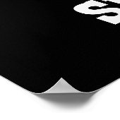 Pho Shizzle Funny Noodle Pun Dark BG Poster (Hoek)