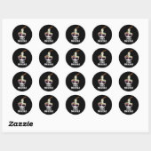 Pho Shizzle Funny Noodle Pun Dark BG Ronde Sticker (Vel)