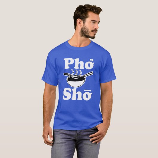 Pho Sho mannen grappig shirt (Voorkant volledig)