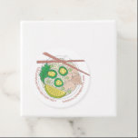 Pho Sho. Vietnamese soep Funny Birthday Party Bedankjes Labels<br><div class="desc">Het ontwerp toont een originele markeringsillustratie van een kom heerlijke Vietnamese foto, een traditionele noedelsoep bestaande uit bouillon, rijstnoedels, kruiden en vlees. Gewoon personaliseren met uw verjaardagsfeestje, restaurant of food festival informatie. Dit fotoontwerp is ook beschikbaar op andere producten. Zie je niet wat je zoekt? Hulp nodig bij maatwerk? Neem...</div>