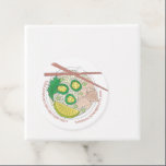 Pho Sho. Vietnamese soep Funny Birthday Party Bedankjes Labels<br><div class="desc">Het ontwerp toont een originele markeringsillustratie van een kom heerlijke Vietnamese foto, een traditionele noedelsoep bestaande uit bouillon, rijstnoedels, kruiden en vlees. Gewoon personaliseren met uw verjaardagsfeestje, restaurant of food festival informatie. Dit fotoontwerp is ook beschikbaar op andere producten. Zie je niet wat je zoekt? Hulp nodig bij maatwerk? Neem...</div>