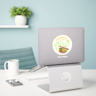 Pho Soep Retro Street Food  Gourmet Vietnam Sticker