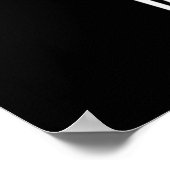 Pho Sure Funny Pho Soup Noodle Pun Dark BG Poster (Hoek)