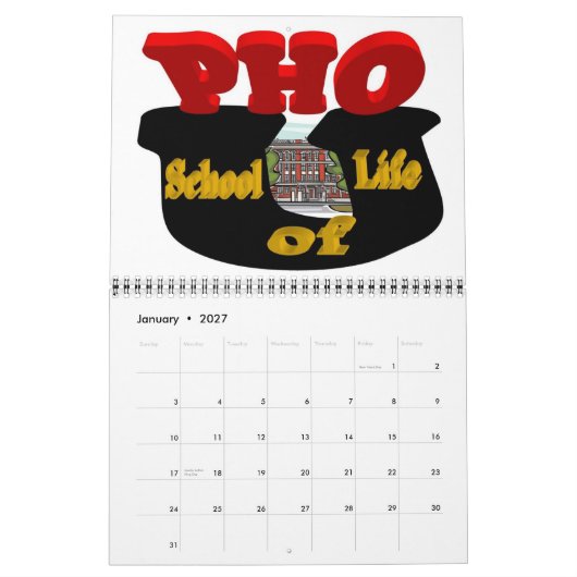 PHO U-agenda Kalender (Jan 2027)