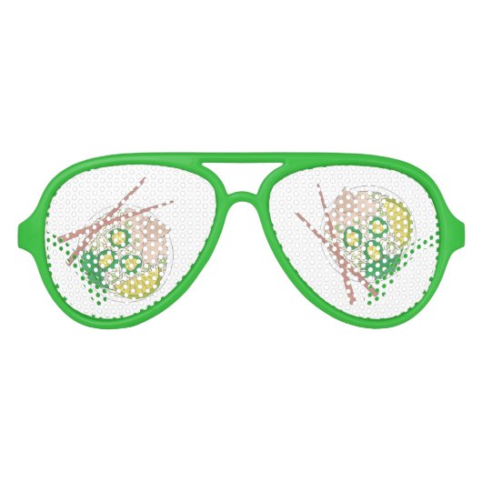 PHO Vietnamese Food Chicken Noodle Soup Chopsticks Aviator Zonnebril (Voorkant)