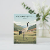 Phobjikha-vallei Bhutan Briefkaart (Staand voorkant)