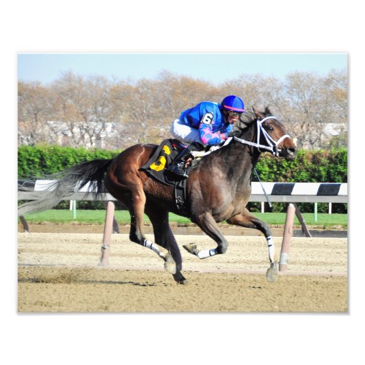Phocea met Irad Ortiz Jr. Foto Afdruk (Voorkant)